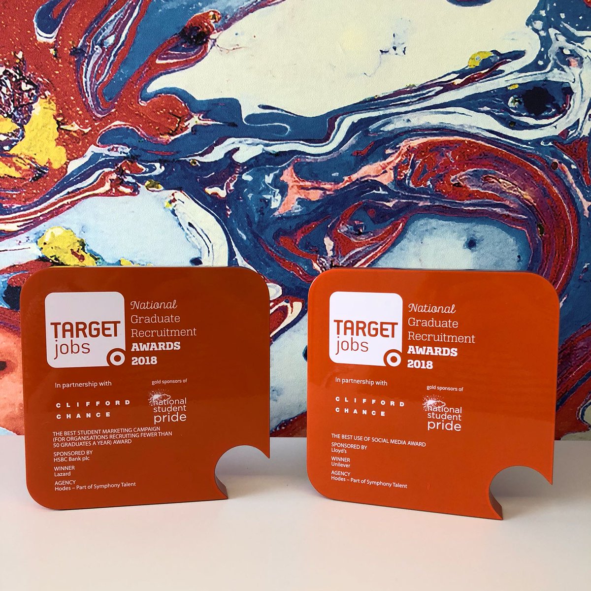 SymphonyT_EU's tweet photo. The dust has settled and we’re glad to say the 2018 #tjawards2018 were a success! Congrats to our clients for 2 big wins; @Lazard for Best Student Marketing Campaign (under 50), @CareersUnilever for Best Use of Social in #realcareers, and indeed all involved for their hard work! https://t.co/MSKF4j7oxp