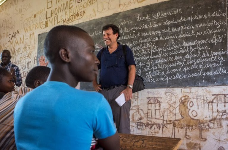 NickKristof's tweet photo. Sixty million kids worldwide don't go to primary school. Millions more attend dysfunctional schools. For 1/2 of 1 percent of global military spending, we could achieve universal primary education. My column: https://t.co/juLqc3bKm7 https://t.co/rgUrdxGM1c