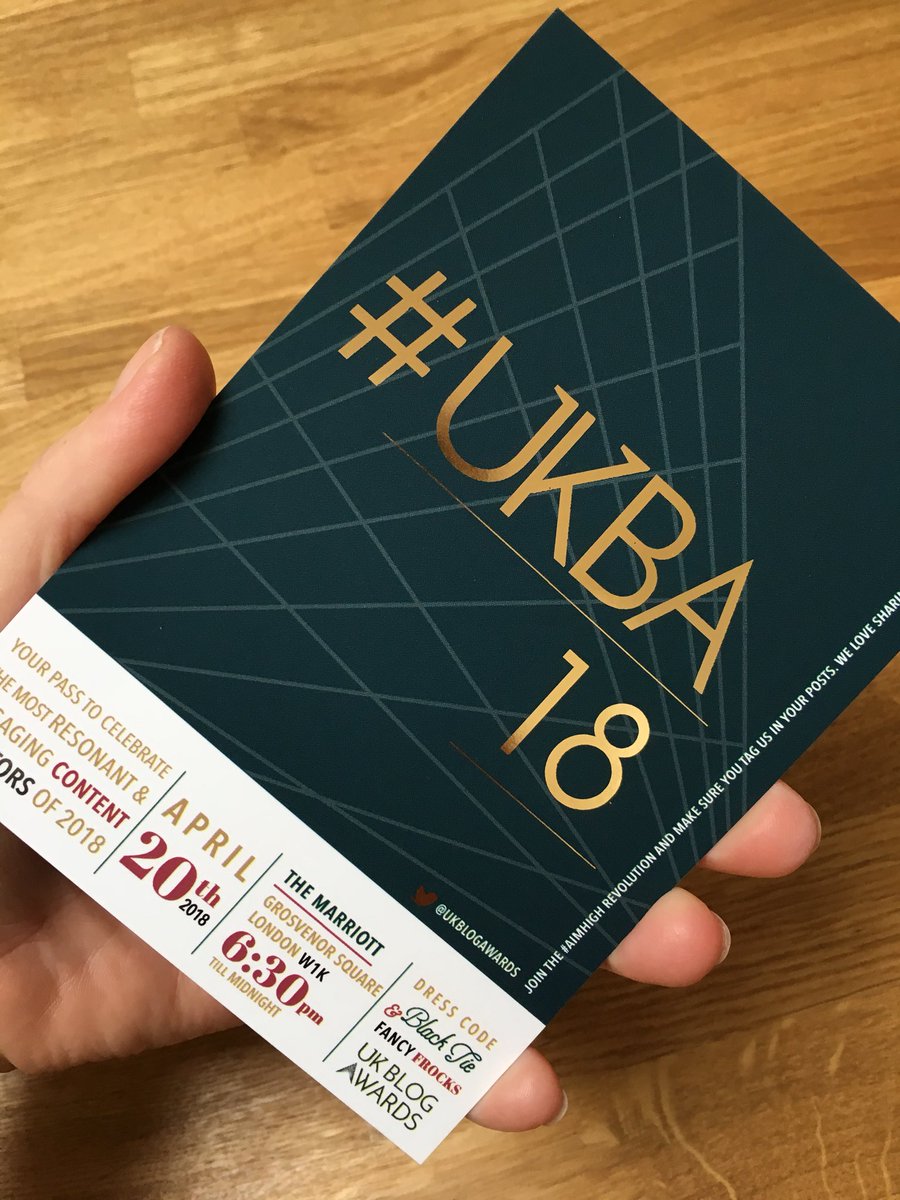 MrsKerryBrown's tweet photo. Soggy soggy day out there but came home to this! #ukba18 #Blogger #blacktie #fancyfrocks #yikeswearingtrousers @UKBlogAwards https://t.co/d2AjacBfh0