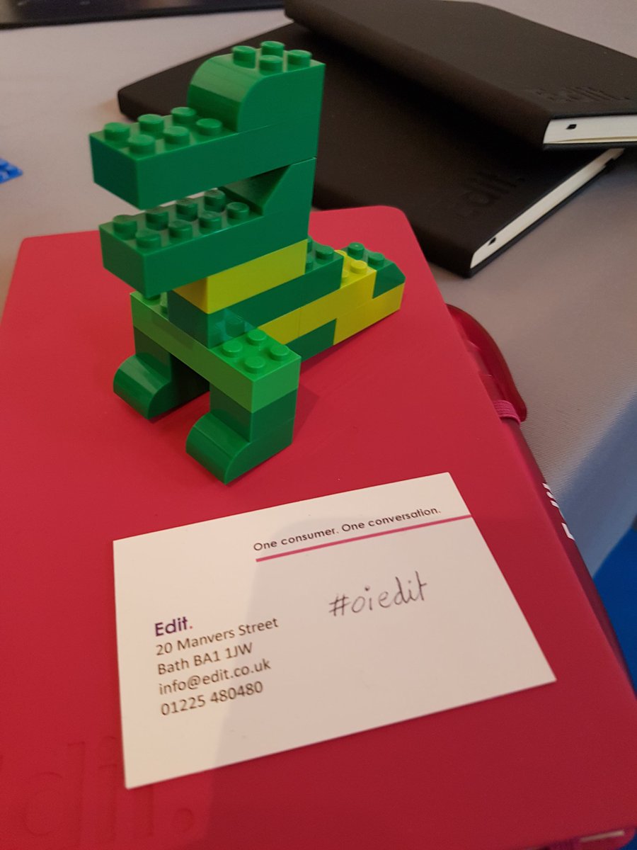 Webuccaneer's tweet photo. #oiedit #OiConf lego, content, mariokart, attribution, moleskene books, tweets from mostly dormant social accounts; all digital conference boxes ticked! https://t.co/7dv79TyBOe
