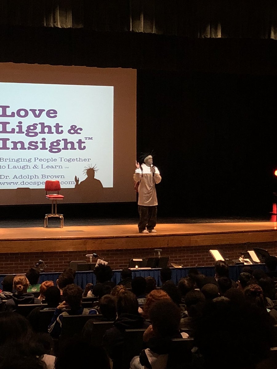 “You are responsible for the energy you bring into the room” - Dr. Adolph Brown. Thanks for coming to speak to our students today! @docspeaks #poweryourpotential