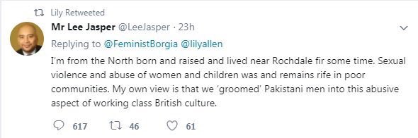 bernerlap's tweet photo. This is what a member of Labour’s ruling metropolitan elite thinks of working class Northerners. https://t.co/0G62PxvXZ3