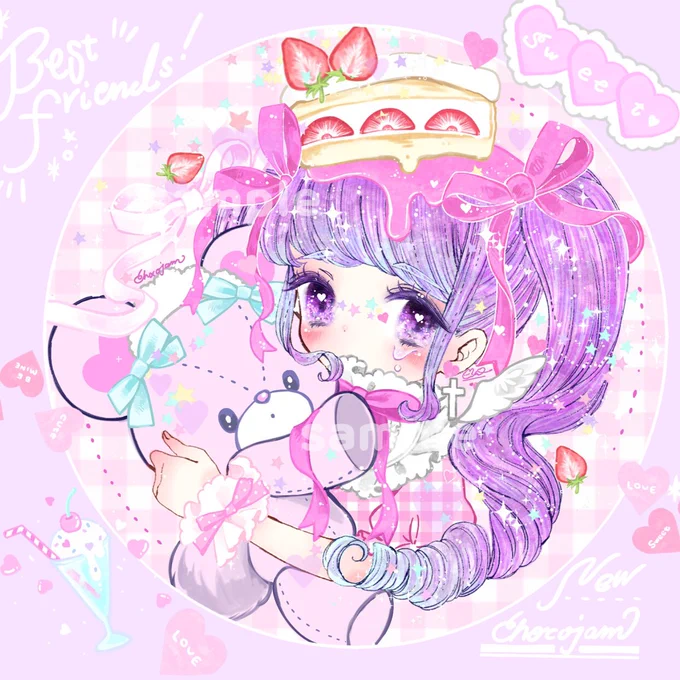 ?くまちゃん缶バッチ?
くまちゃんとおんなのこの缶バッチ?
ハートと丸の2展開です♡ 