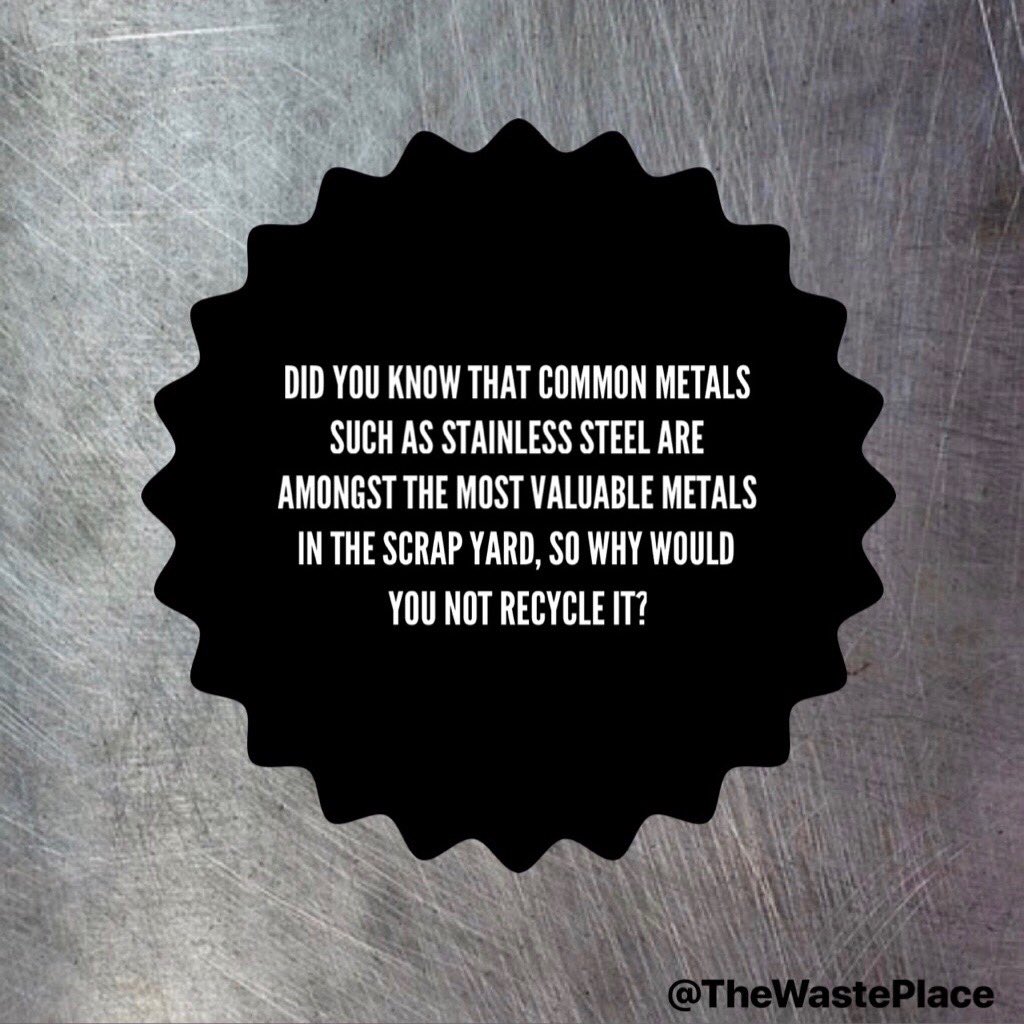 Thewasteplace's tweet photo. When recycling can earn an extra bonus it just makes sense ♻️ #thewasteplace #scrapmetal #metalrecycling #scrap #stainlesssteel #scrapstainless https://t.co/xSLEl3AkVL