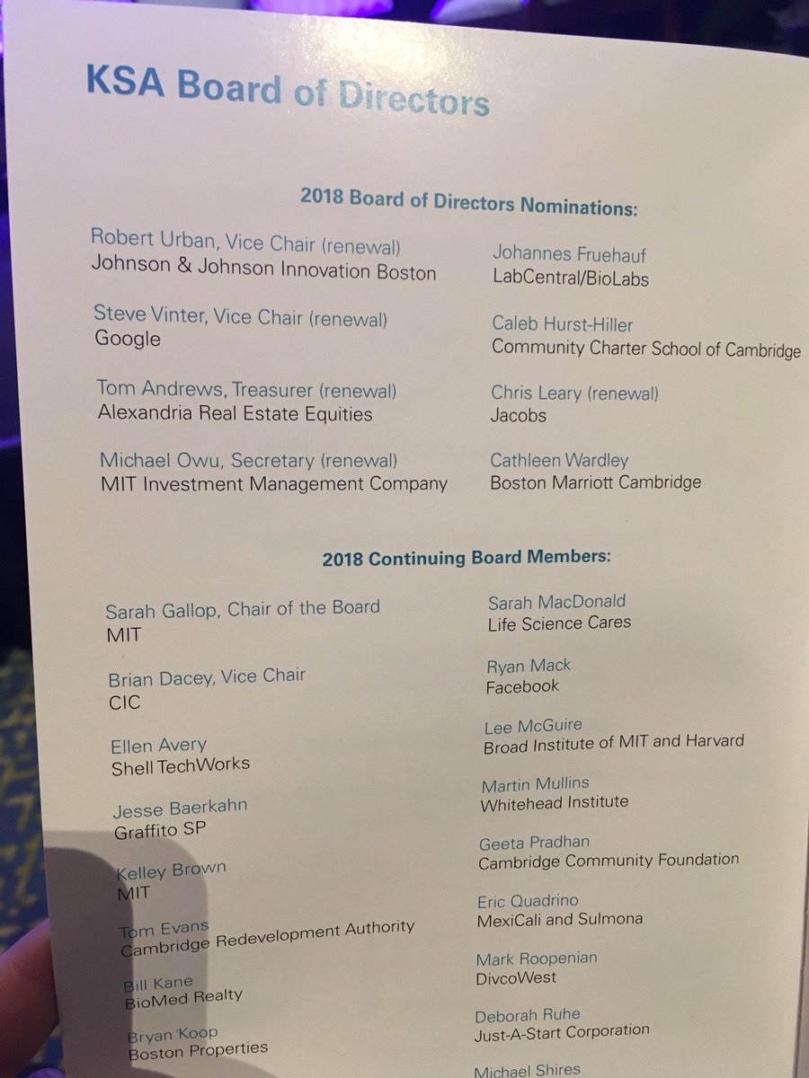 Smac11231S's tweet photo. Proud to be a member of @kendallnow Board of Directors! Excited for the year ahead with @ca_webb at the helm! #KSAAM18 https://t.co/M860nJ6Qln