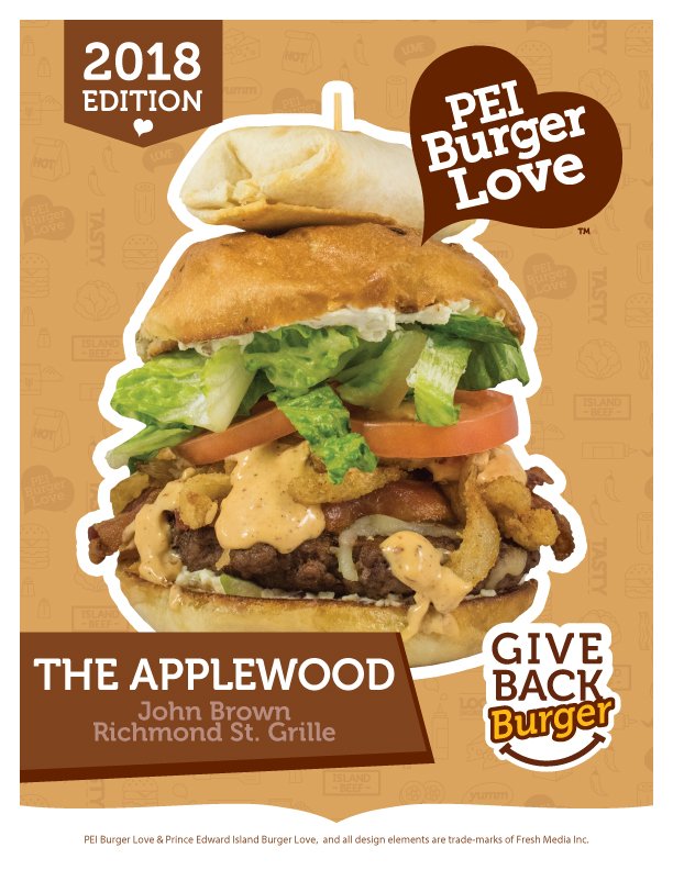 johnbrowngrille's tweet photo. Is your social media a blur of burgers as you scroll? Hopefully our Applewood catches your eye! We're open at 11 a.m. for your PEI Burger Love fix. #peiburgerlove #theapplewood #victoriarow #springishere https://t.co/XRlA8uDt9M