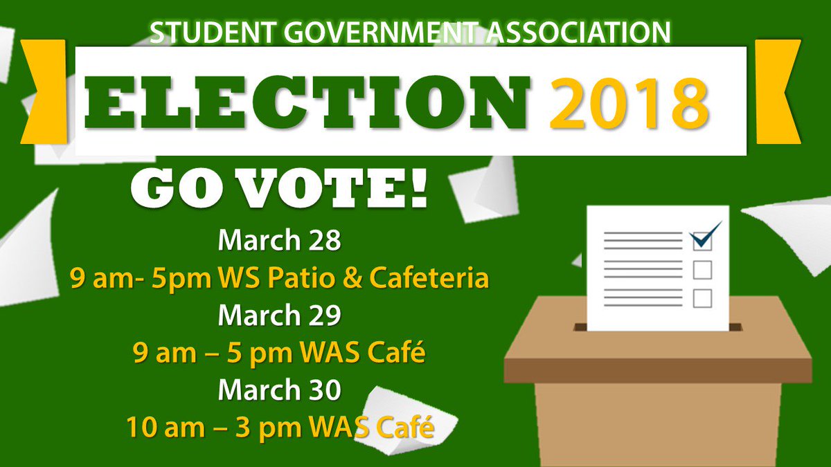 SGA_nvccwo's tweet photo. Hey Woodbridge Campus! Today from 9 am to 5 pm come to the WAS Cafe to vote for your future SGA President! #NOVA #BoldlyNOVA #NOVASGA #SGA #Woodbridge https://t.co/rWn5gRIbN8