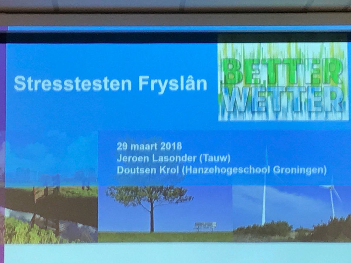 EBruinsSlot's tweet photo. Vandaag symposium Better Wetter, hoe om te gaan met veel regen en zomers te warm, oa opvang in ‘klimaatkanalen’ met achterliggend opvang gebied. https://t.co/ApRqBUg6L0
