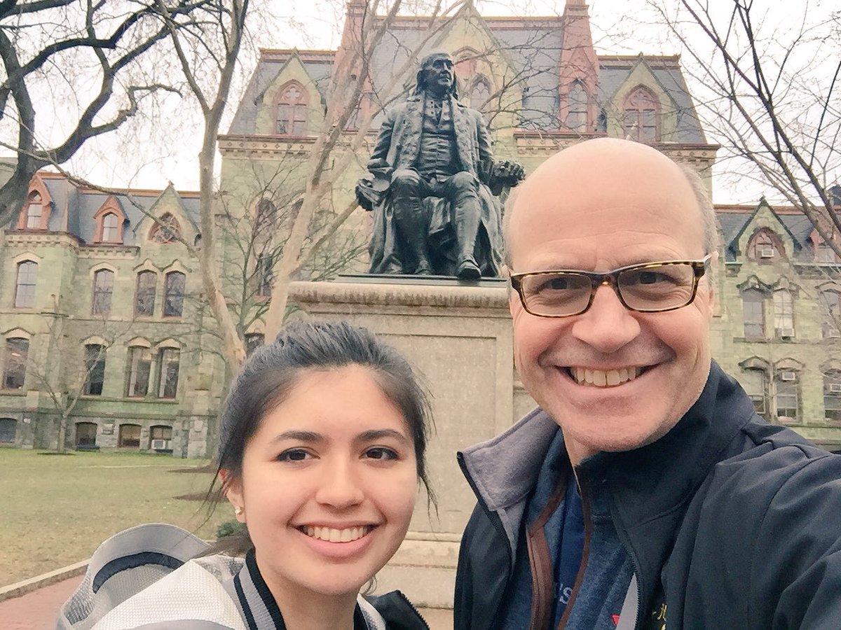 HandHygieneArbo's tweet photo. Great to be in Philadelphia with Tatum. Checked out Penn. U. &amp; Temple yesterday, with St. Joes &amp; Swarthmore later today. https://t.co/E5PNXb9Y3s