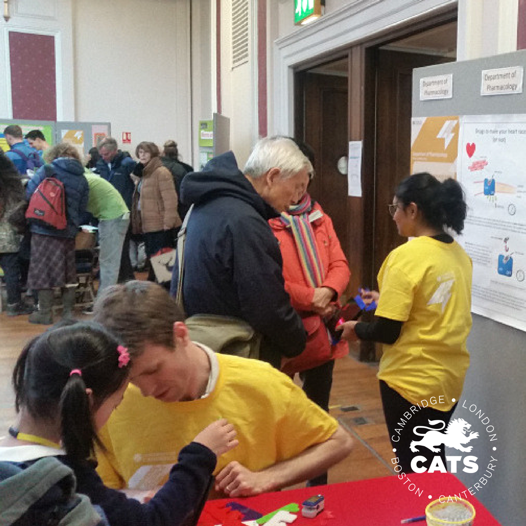 CATSEducationUK's tweet photo. CATS Students helped run the Dept of Pharmacology at Cambridge Science Festival last week, Dr Matthew Harper, tutor for medicine at Cambridge University who was supervising the stall was particularly impressed with our students. #CambridgeScienceFestival #CATScollege https://t.co/HzqeCtdj0h