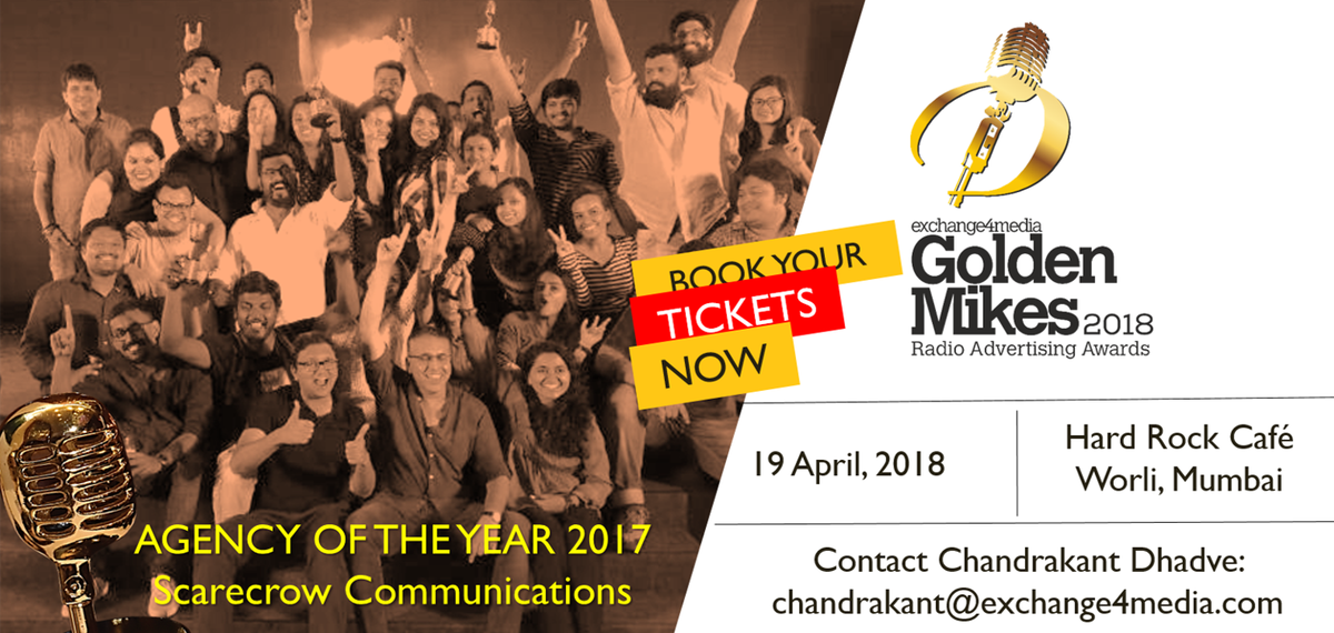 e4mevents's tweet photo. #GoldenMikes #Recap2017 Scarecrow Communications was "AGENCY OF THE YEAR 2017"
Stay tuned to know who wins THE BIG TITLE this year! https://t.co/gfUne9fVU6