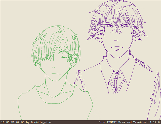 MU擬人化落書き 