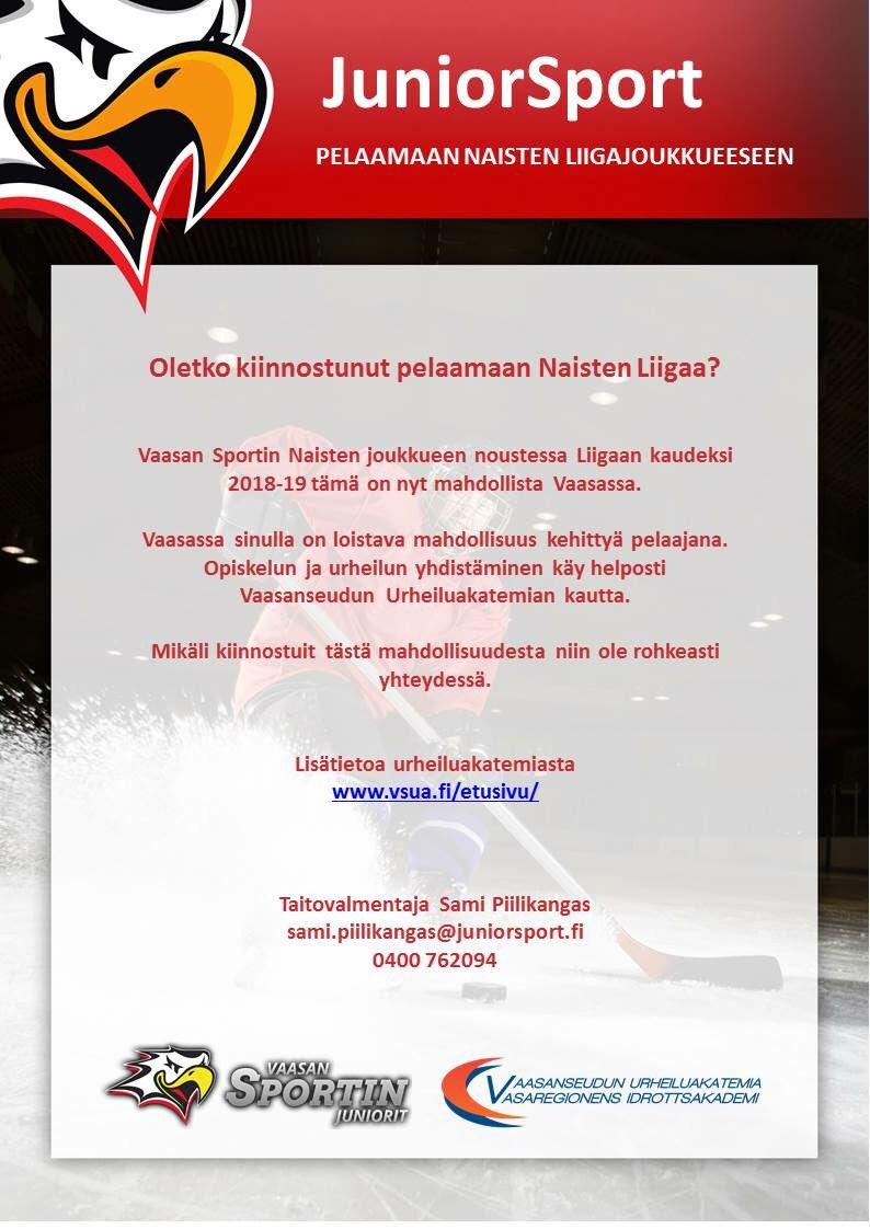 jsportvaasa's tweet photo. Tartu mahdollisuuteen! https://t.co/3POWizXDdY