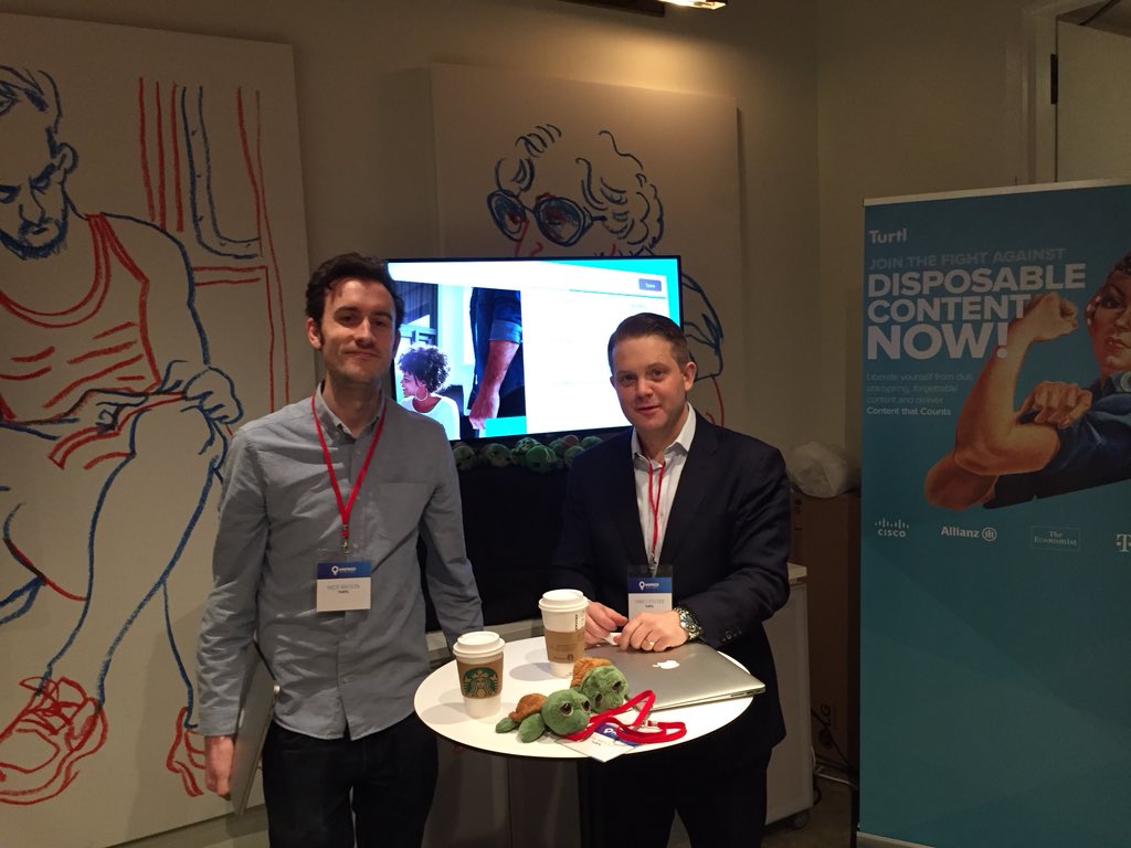 BenMcGillsays's tweet photo. We all raring to go at #CMOinspired NY. A day to speak to marketers on how we tackle this fight against #disposablecontent @TurtlNick @turtlstories https://t.co/833Jnf0DVa
