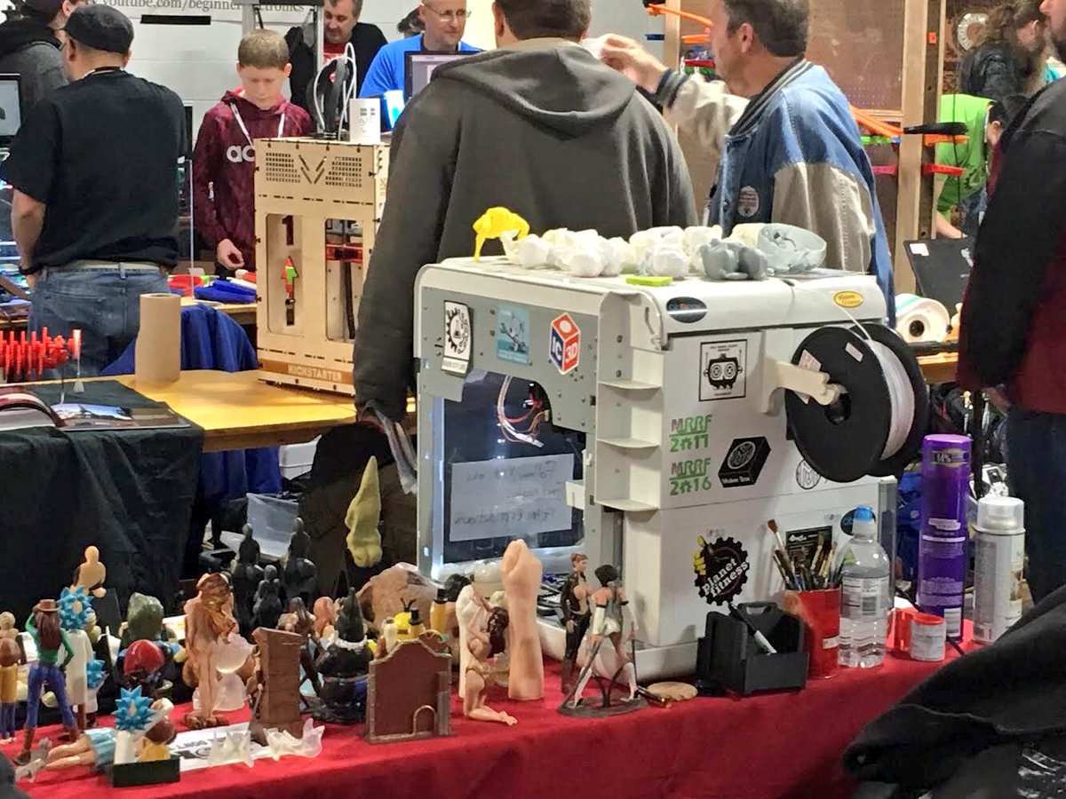 IC3D_Printers's tweet photo. #Throwback to this past weekend during #MRRF2018 Can you spot the #IC3D logo? #Tech #3Dprinting #OpenSource #Filament #Makers https://t.co/vwQeBhlzot