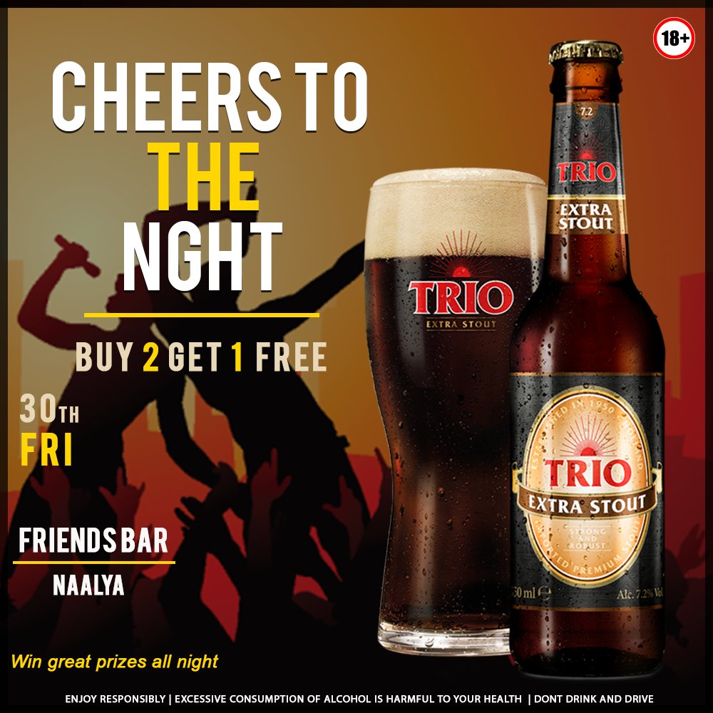 TrioStoutUG's tweet photo. Your Friday Plan is here. Check in at one of these bars for a night filled with goodies. #CheersToTheNight 
@WAVELounge @SocialPeepsKla https://t.co/EHWphwzY7n