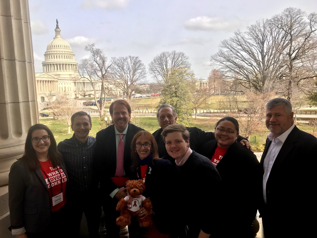 Another great year lobbying for HIV/AIDS funding and awareness on “The Hill”.   #AIDSWatch #HIV #AIDS