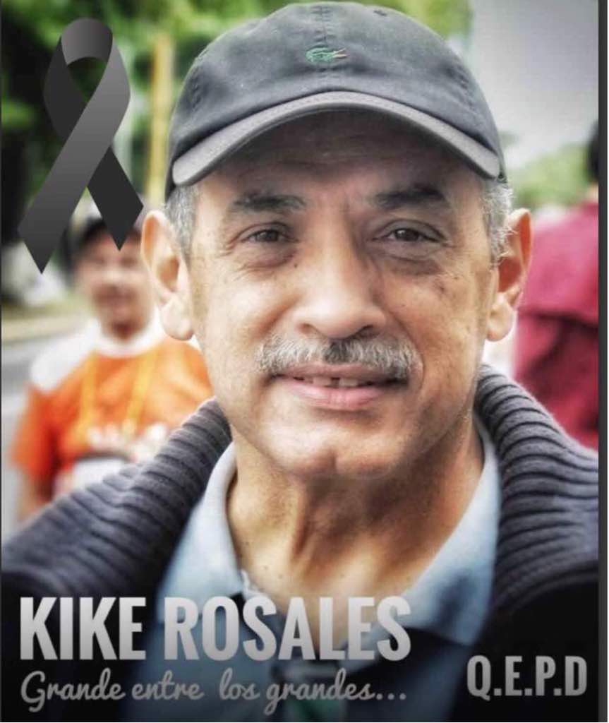 JesusGRueda's tweet photo. La voz más pulcra y culta de nuestro Táchira fue solicitada en el reino de Dios. Querido Kike Rosales: Dejas un gran vacio pero también un inmenso legado. Fuerza a sus familiares y amigos. https://t.co/QO0LXxttEG