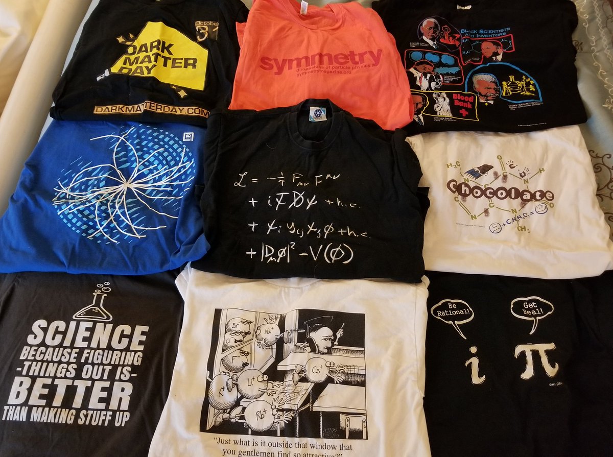 kyurkewicz's tweet photo. Heading to science museum @msichicago with kids today. Big decision: which science tee shirt to wear??? #sciencespringbreak #sciencefashion @symmetrymag @Fermilab https://t.co/CHsTskmYPU