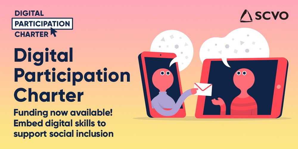 Digital Participation Charter. Funding now available! Embed digital skills to support social inclusion.