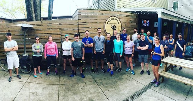 RFBCharleston's tweet photo. Awesome night enjoying some spring weather (finally)! Thanks everyone for coming out! Join us next week! 7pm at @chasbeerworks 🏃‍♂️🍻 #rfbchs #runningforbrews https://t.co/XecvIcfuxY https://t.co/tQhT5U4J4I
