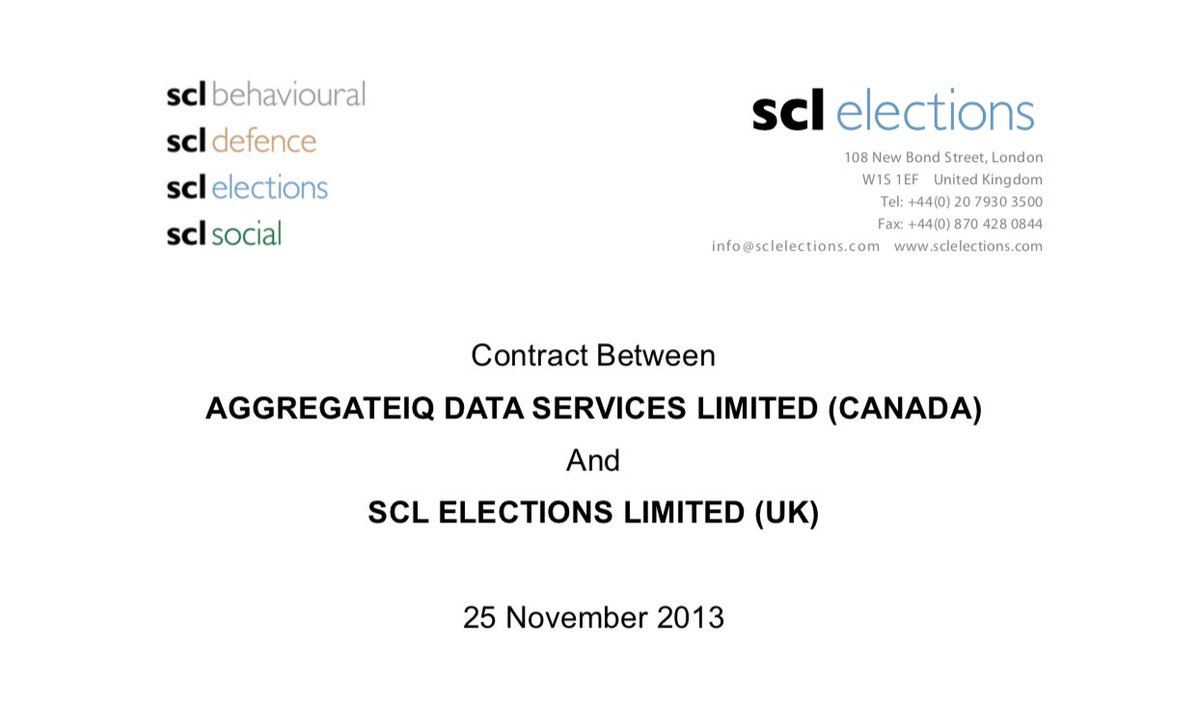🚨Documents just released by the U.K. House of Commons suggest that Victoria's #AggregateIQ had a closer relationship with Cambridge Analytica than the company is willing to admit. #bcpoli #cdnpoli thebreaker.news/news/aiq-docum…