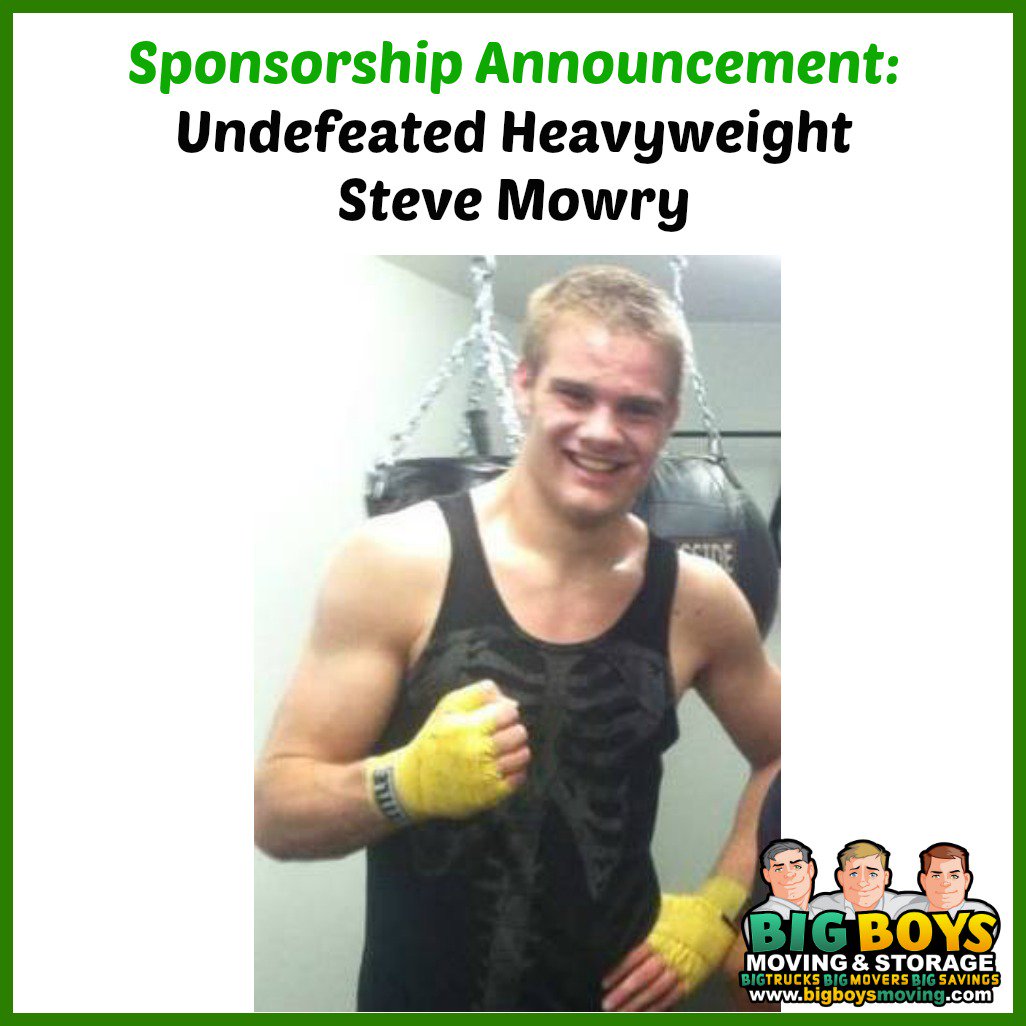 BIGBOYSMOVING's tweet photo. Big Boys Moving & Storage® is proud to announce the sponsorship of our newest fighter, UNDEFEATED Heavyweight prospect, Steve Mowry, for his upcoming fight at Titan FC on 04/6/18.
https://t.co/uH57IqJPZL
#tampa #mma #ftlauderdale https://t.co/AvMG8v75gG