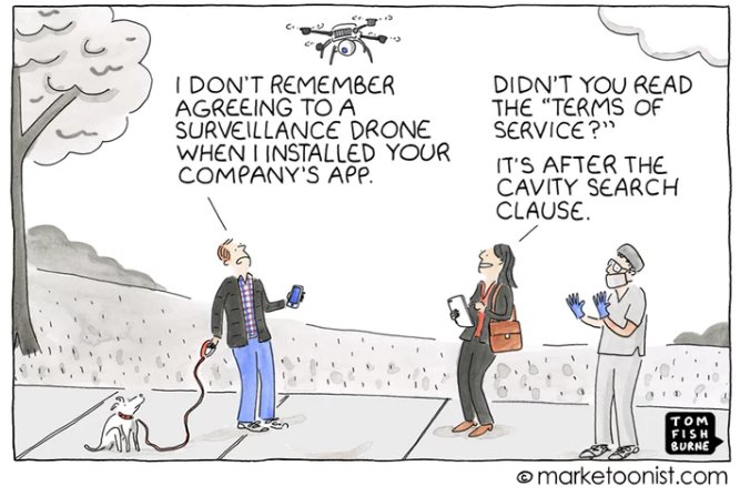 .<a href="/tomfishburne/">Tom Fishburne</a> (aka <a href="/marketoonist/">Tom Fishburne</a>) on personal data and terms of service 🙃  😂

For more of his work: bit.ly/2GfA0uC