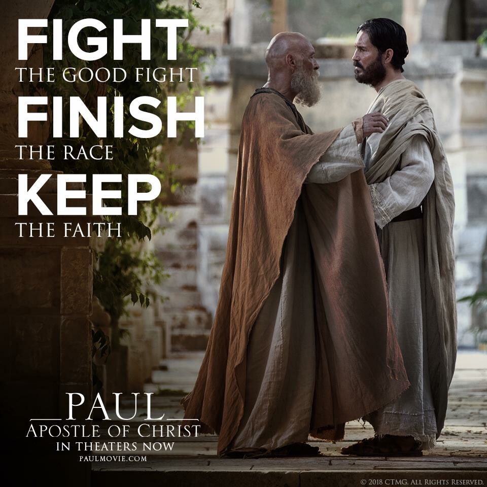 Be encouraged by PAUL, APOSTLE OF CHRIST, starring Jim Caviezel and James Faulkner, in theaters now! -> tickets.paulmovie.com #PaulMovie