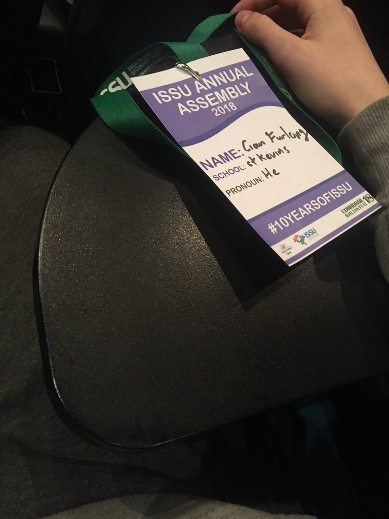 cian_furlong's tweet photo. Although I’m enjoying today I have to say the most exiting this was discovering that the arms of the chairs fold out in desks #10YEARSOFISSU https://t.co/1i5N8iFrmi