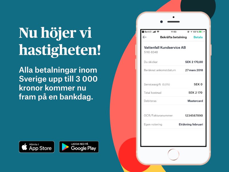 Nu kan du använda ditt kort till att betala räkningar och skicka pengar inom Sverige på en bankdag. Gäller betalningar upp till 3 000 kronor. 

Ladda ner Betalo-appen på iTunes itunes.apple.com/app/betalo/id9…