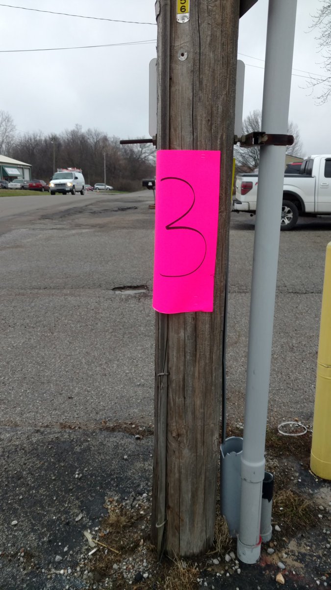 harnett151's tweet photo. Numbers put at exits. Ods message going out after drivers leave to make sure they cleared first intersection of the day. https://t.co/SlP2sHmgqG
