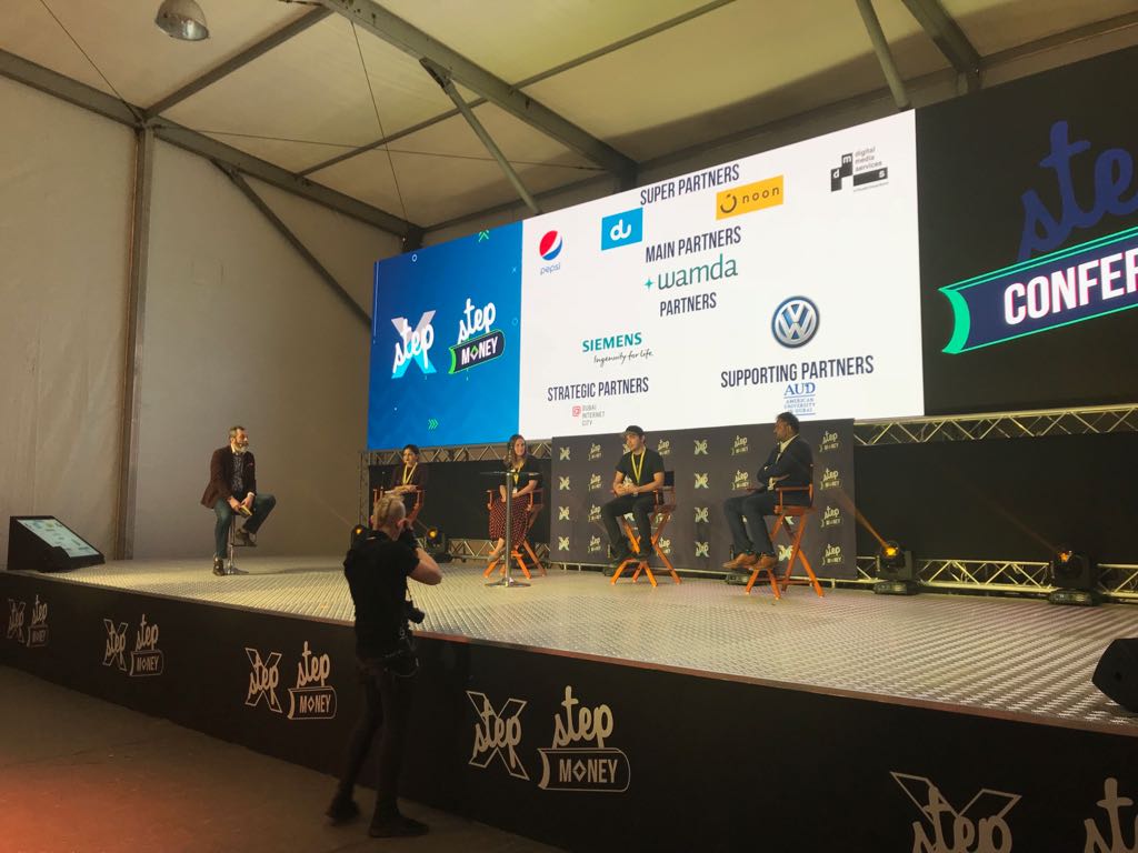 verif_yas's tweet image. Yazin Alirhayim (CEO of Verify) talking in @stepconference #StepMoney #uae #Dubai