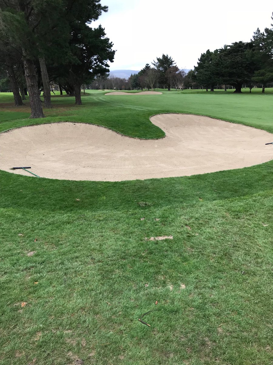 New design of fairway bunker at Castle by Jeff Howes golf design.