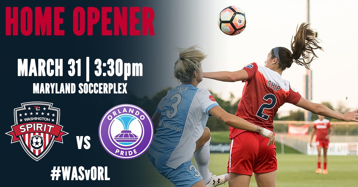 WashSpirit's tweet photo. ✌️ days #SpiritFam. Just @arielle_ship days until the Home Opener. We can't wait to see everyone back at the Plex!

🎟️ | https://t.co/TKlmuSC4Yj

#PackThePlex // #WhenIRoot https://t.co/8qBkEGGdfK