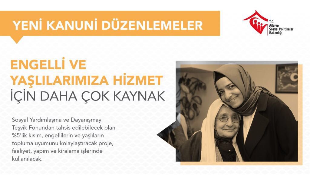 Engelli ve Yaşlılarımıza Hizmet için daha çok kaynak.

#BizBüyükBirAileyiz