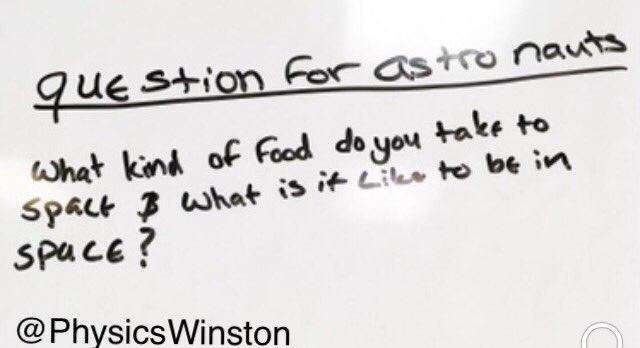 PhysicsWinston's tweet photo. #studentquestionoftheday
#6thgradekidslearninghighschoolphysics #advancedcurriculum
Retweet to your astronaut friends and colleagues!
@Space_Station
@NASA https://t.co/tKL4iLo2Cy