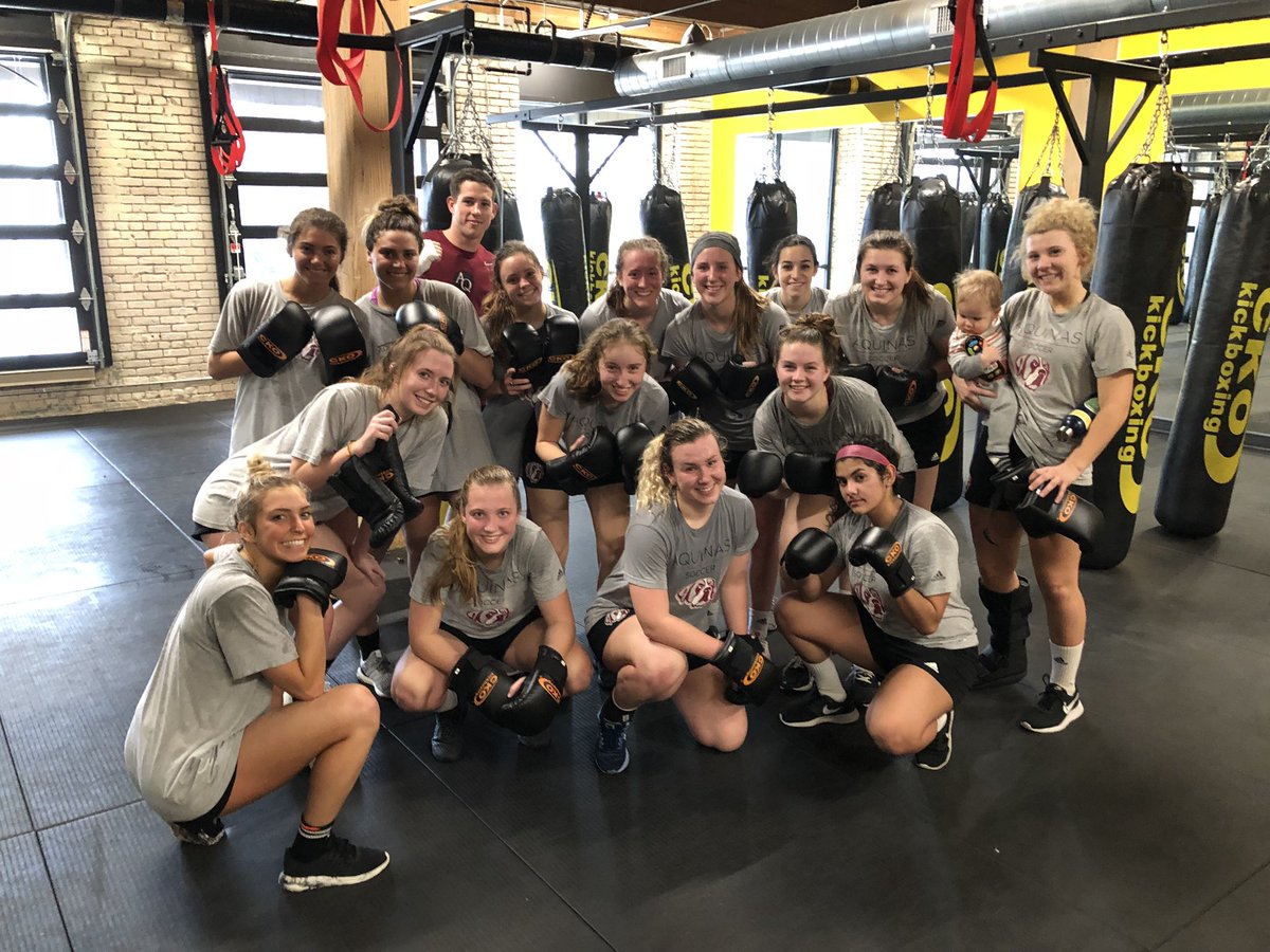 AQWSoccer's tweet photo. The team swapped the soccer pitch and weight room for the boxing ring and punch bags today. Thanks @ckokickboxing for the amazing training! We can’t wait to come back! 🥊💪⚽️ https://t.co/RBNhzeEz4S