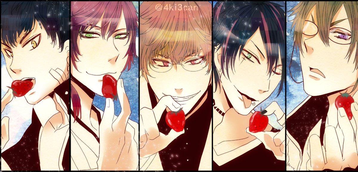 تويتر しきみかん على تويتر 1人ずつ描きたかったけど時間がないので 箱推し苺パックで強行 この後 巫女ちゃんのクチに苺つっこんでもぐもぐタイム 春の苺ちゃん祭り アカセカイラスト T Co 5lhm0nnqvj