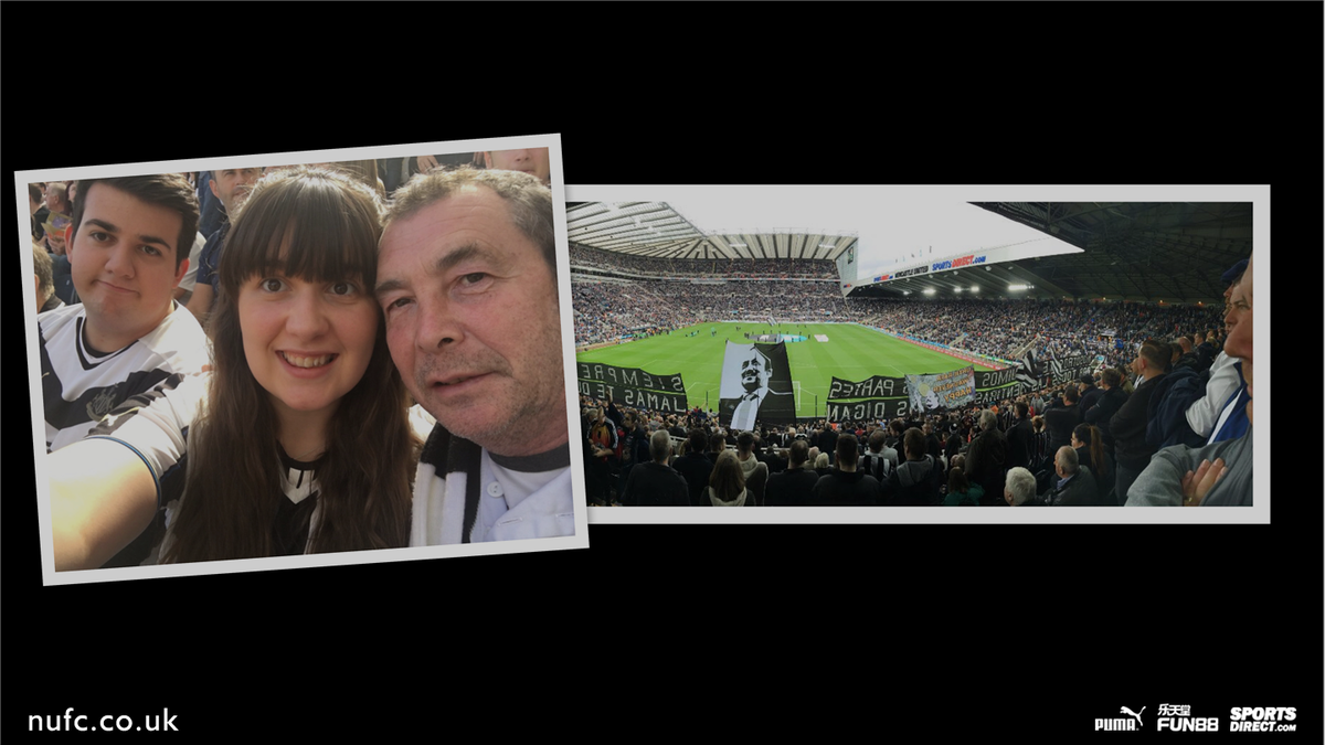 NUFC's tweet photo. Congratulations to @tonikellyoneill and @GeordieChrisp, who have won @fun88eng's latest #NUFCFUN competition after submitting these pictures.
They win tickets to Saturday's SOLD-OUT match against Huddersfield Town and will take part in our half-time activity. https://t.co/26eXBbwQCk