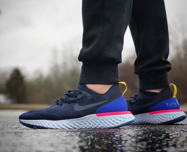 nike epic react flyknit navy