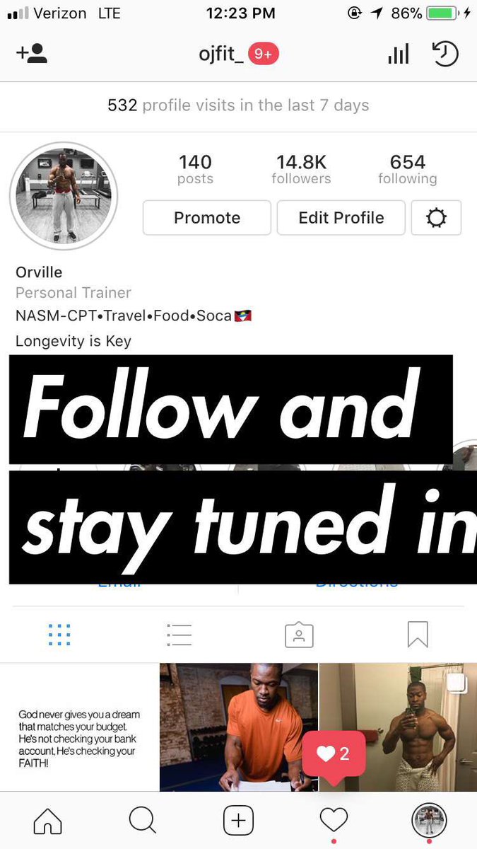 ojfit_'s tweet photo. Please make sure to follow my Instagram, and click on “Turn on Post Notifications”. I will be adding new and exciting content to increase your fitness knowledge. #OJFit #Fitfluential #BostonTrainer #BostonPersonalTrainer #HealthisWealth #FitnessHelp #FitnessInstructor https://t.co/5Pz86JpiAn