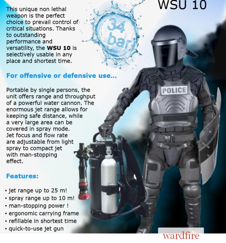 ward_fire's tweet image. Not a water cannon, well.. more a water stopper