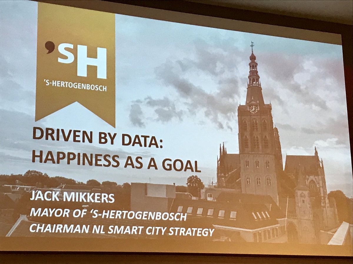GuusSluijter's tweet image. #beyonddataevent @JackMikkers, mayor of @shertogenbosch, about #data and happiness in his city, @jadatascience, #NLSmartCityStrategy #, #DrivenByData #CrimeRoom