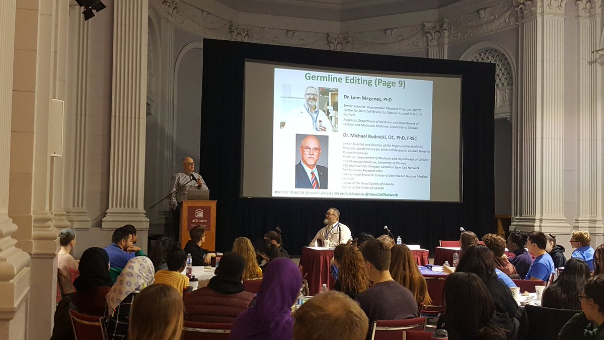 Dr. Marissa Lithopoulos (@mlithopoulos) on Twitter photo Heated #debate on germline editing by world-renowned scientists Dr. Lynn Megeney and Dr. Michael Rudnicki 😮😯 #SCTOttawa18 <a href="/StemCellTalks/">StemCellTalks</a> <a href="/LetsTalkScience/">Let's Talk Science</a> <a href="/StemCellNetwork/">Stem Cell Network</a> <a href="/OttawaHospital/">The Ottawa Hospital</a> <a href="/CMMuOttawa/">CMM-uOttawa</a> <a href="/uOttawaMed/">uOttawa | Faculté de médecine, Faculty of Medicine</a> <a href="/uOttawa/">Université d'Ottawa | University of Ottawa</a> <a href="/CCRM_ca/">CCRM</a> <a href="/OIRMnews/">OIRM</a> Heated #debate on germline editing by world-renowned scientists Dr. Lynn Megeney and Dr. Michael Rudnicki 😮😯 #SCTOttawa18 <a href="/StemCellTalks/">StemCellTalks</a> <a href="/LetsTalkScience/">Let's Talk Science</a> <a href="/StemCellNetwork/">Stem Cell Network</a> <a href="/OttawaHospital/">The Ottawa Hospital</a> <a href="/CMMuOttawa/">CMM-uOttawa</a> <a href="/uOttawaMed/">uOttawa | Faculté de médecine, Faculty of Medicine</a> <a href="/uOttawa/">Université d'Ottawa | University of Ottawa</a> <a href="/CCRM_ca/">CCRM</a> <a href="/OIRMnews/">OIRM</a>