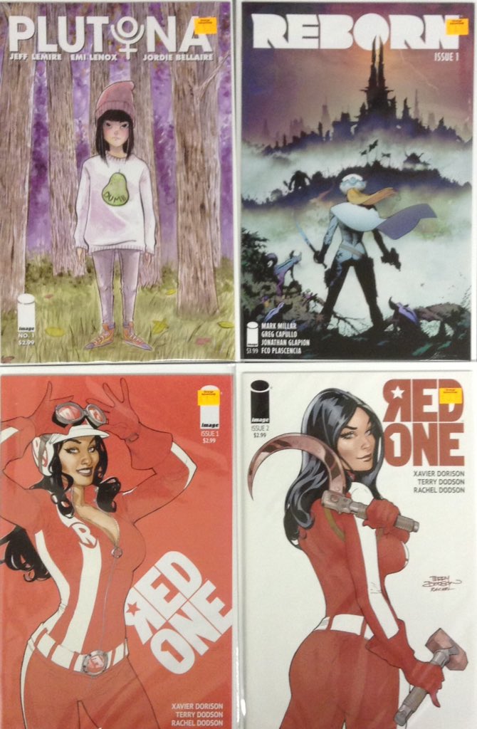 StrangeNB's tweet photo. We've got issues!
#BetterAsABackIssue
#Plutona
#Reborn
#RedOne
#BitchPlanet
#GhostVariant
#IHateFairyland
#RatQueens https://t.co/85XFB6SqU8