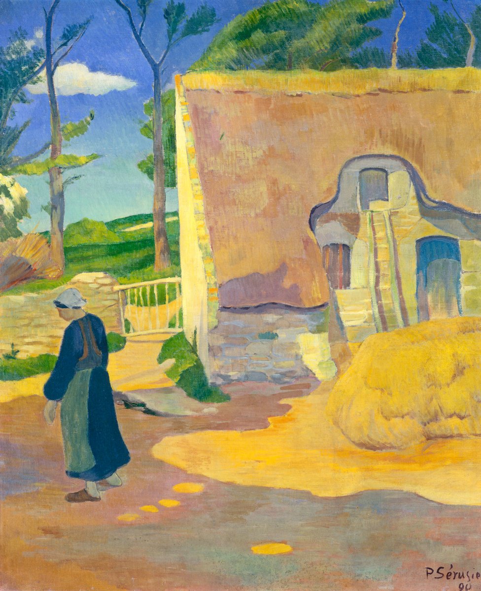openaccessart's tweet photo. Farmhouse at Le Pouldu by Paul Sérusier, 1890 #art #painting https://t.co/lFdvmUBG4D
