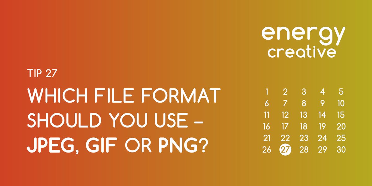 AddASpark's tweet image. Want to learn a little bit about image file formats? Check out tip #27 to do just that!

energycreative.co.uk/which-file-for…

#fileformats #terminology #graphics #files #types #sizes #pixels #colours #animation #photos #icons #logos #marketing #creative #toptips #addaspark