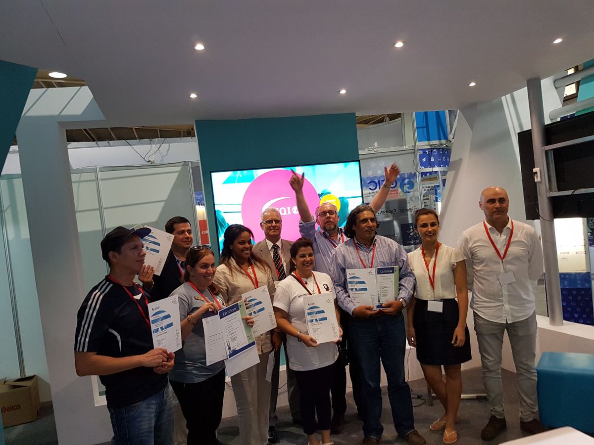 iSQICert's tweet image. Happy #TBT!Last week at #informatica2018 conference, iSQI was more than happy to congratulate the future trainers from DeSoft who passed their exams for @ISTQBORG CTFL &amp;amp; @IREBinternat FL. As a result, DESOFT is one of the first training providers for those certifications in #Cuba