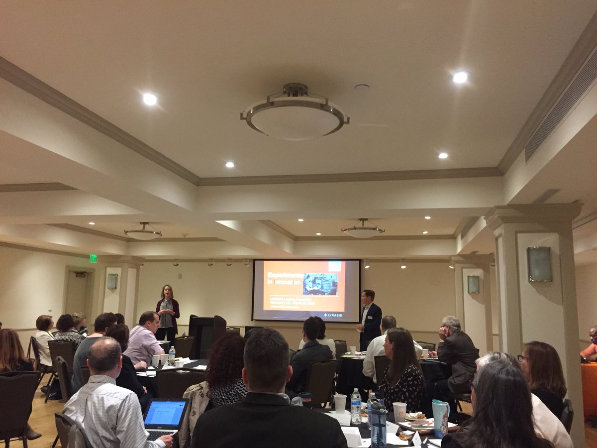 LYRASIS's tweet photo. Experiments in Innivation is underway! Thank u, #valentinemuseum for hosting our 1st Leaders Forum #lyrasis #leadersforum #innovation #libraries #archives #museums https://t.co/M4yRKCjN2N